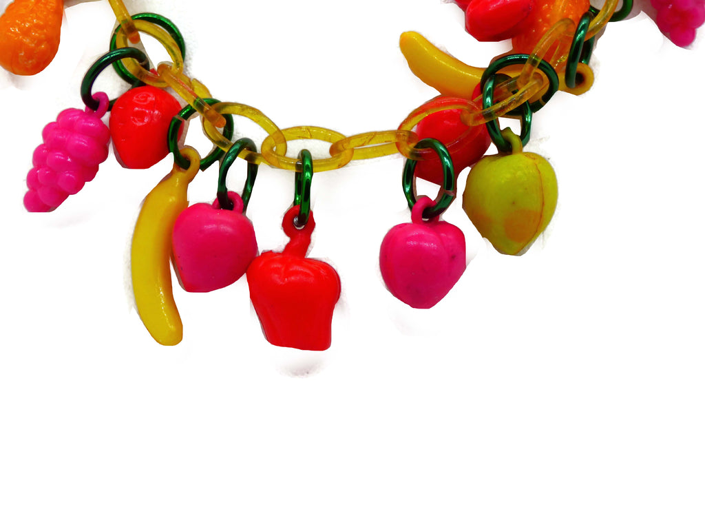 Celluloid Fruit Salad Necklace - Vintage Lane Jewelry