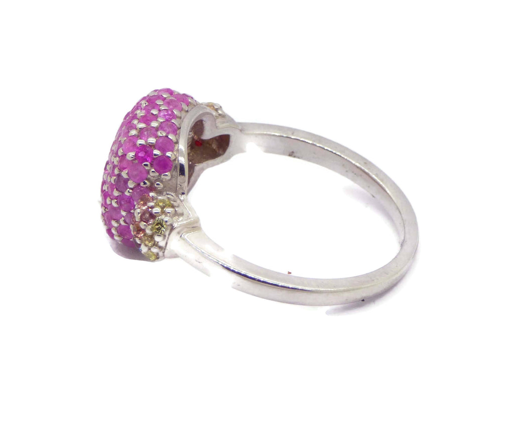 Diamond Cut Sapphire Ring - Vintage Lane Jewelry
