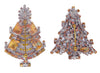 Czech Christmas Rhinestone Trees - Vintage Lane Jewelry